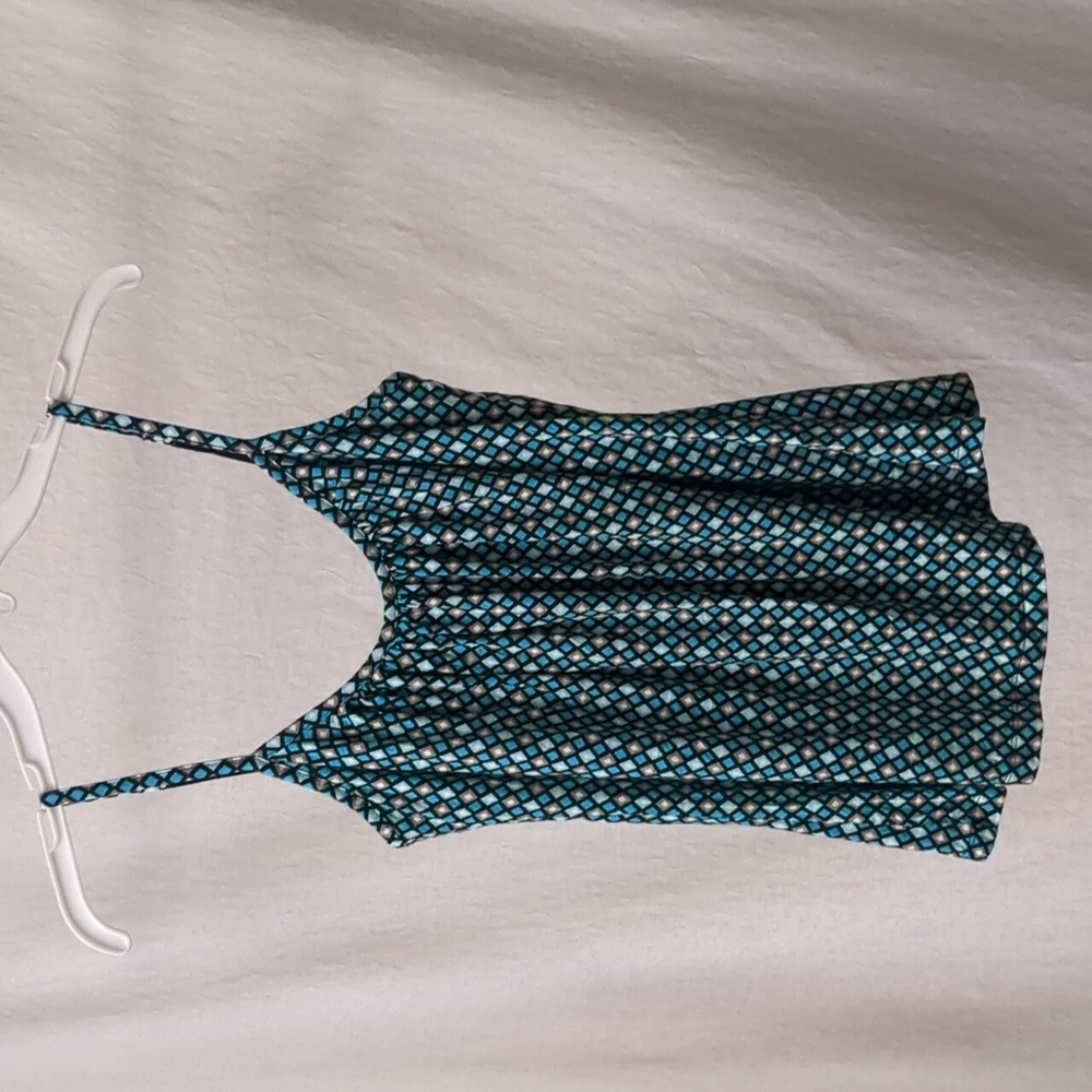 New York and Company Teal Camisole Top Size S
